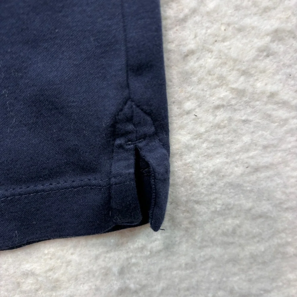 Banana Republic Luxe Touch Performance Polo Shirt Mens Small Preppy Navy #272
